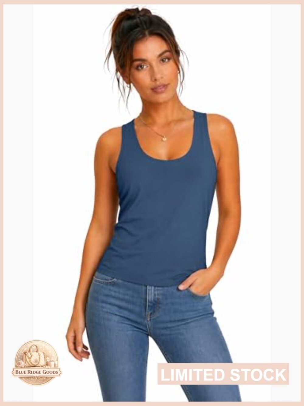 Slim Fit Camisole Top Undershirt Buttery Soft Layering Tank Top Basic Essential - Picture 5 of 6